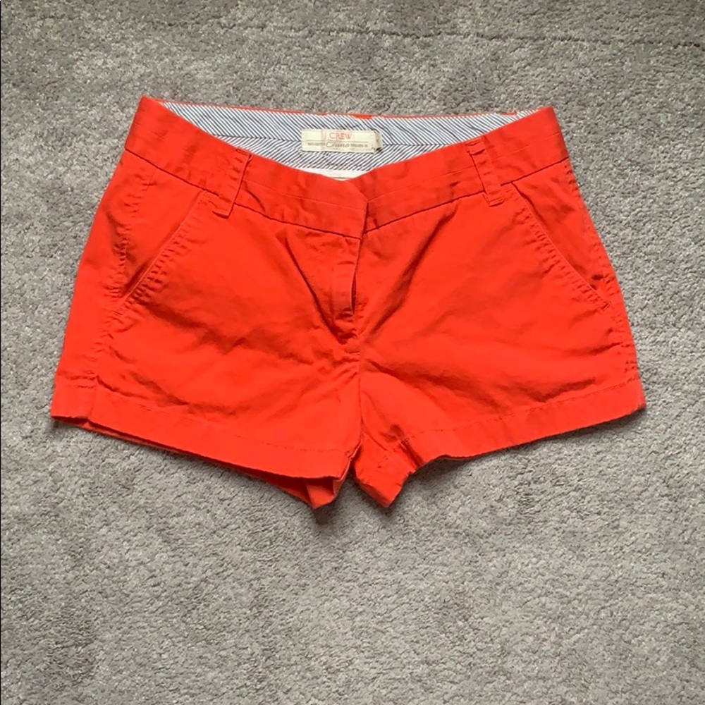 Jcrew chino shorts coral